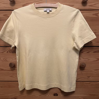 T-shirt beige/giallo COS