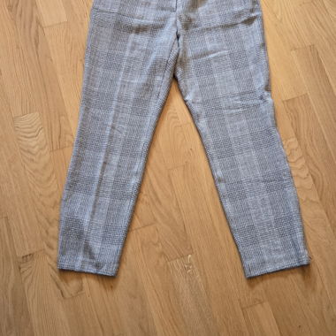 Pantalon en tissu à carreaux H&M gris taille 38