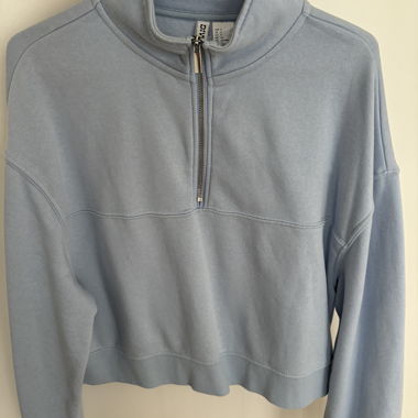 Crop Top Sweater mit Zip 
