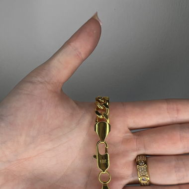 Armband Edelstahl 18k vergoldet