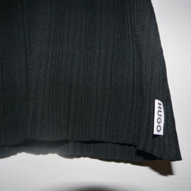 HUGO BOSS : débardeur noir côtelé