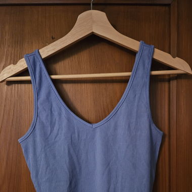 Crop Top blau