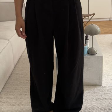 Black Wide-Leg Trousers