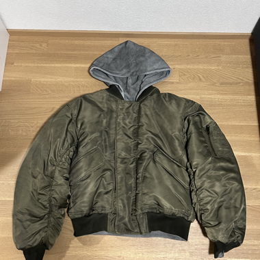 NFS - BASIC REVERSIBLE WAFFLE BOMBER VERT/GRIS