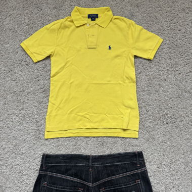 Camicia Polo Ralph Lauren gialla Taglia S (8)