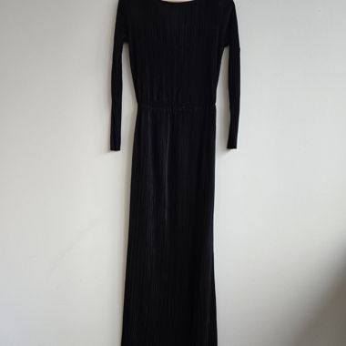 Black dress with open back