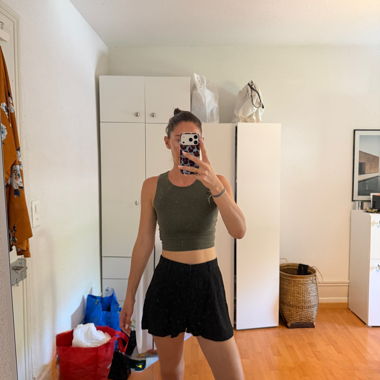 Leinen-Mix Shorts