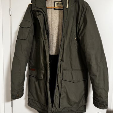 Parka vert à capuche Jack and Jones