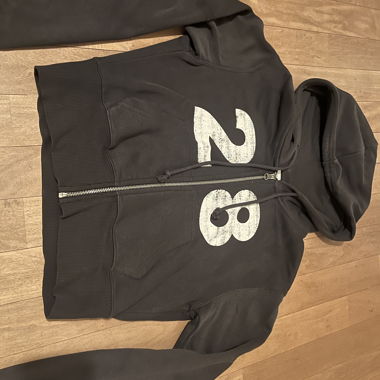 Felpa zip nera