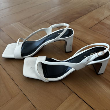 ZARA weisse Sandalen / Highheels Gr. 36