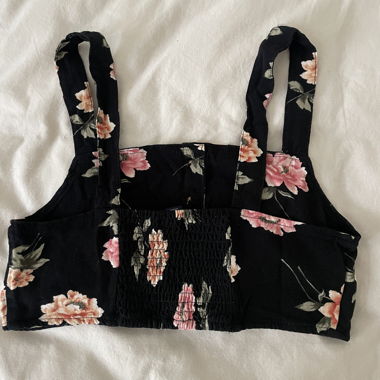 Top corto floreale American Eagle