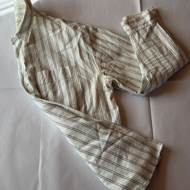Gestreifte Hemdjacke mit Knopfleiste
