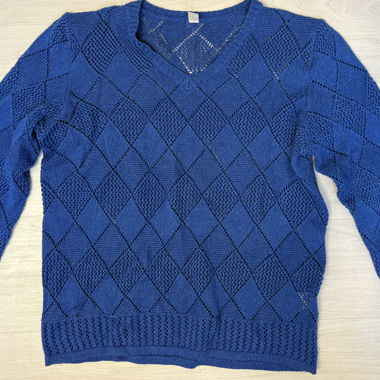 Maglione in maglia blu