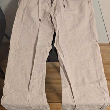 Linen trousers from a boutique in Italy