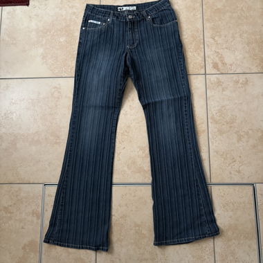 Younique flared striped jeans size 9