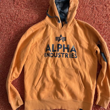 Alpha Industries Hoodie orange