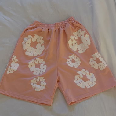 Pink Floral Print Shorts