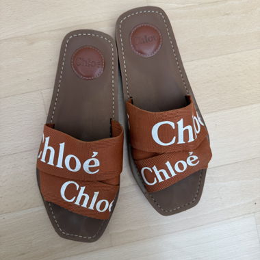 Chloé Flat Sandalen braun Grösse 38