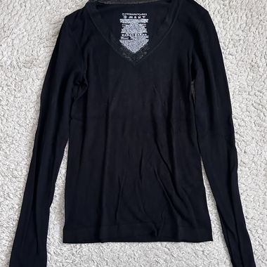 Top nero a maniche lunghe Primark