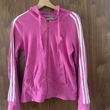 Adidas Pink Zip Hoodie