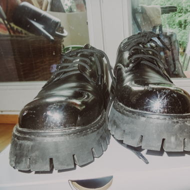 Loafer boots black