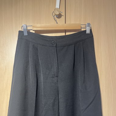 Pantalon à pinces, large noir