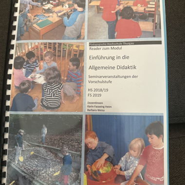 Reader Allgemeine Didaktik Vorschulstufe
