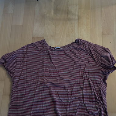 gestreiftes oversize croptop