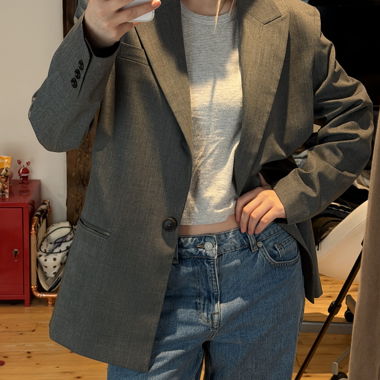 Grey lamarel blazer jacket
