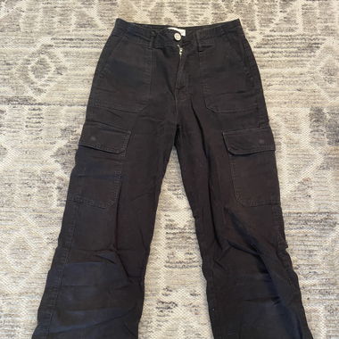 pantaloni cargo neri
