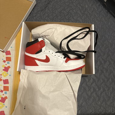 Air Jordan 1 white/university red-black