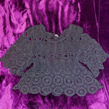 whimsy boho crochet top