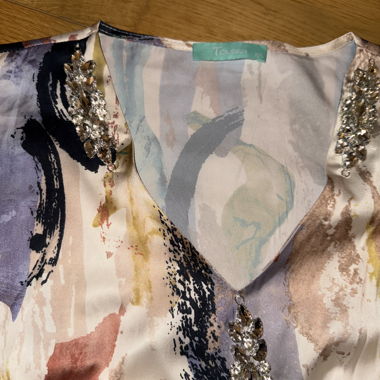 Colourful evening dress