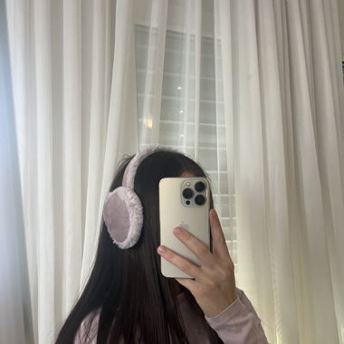 Cosy pink earmuffs