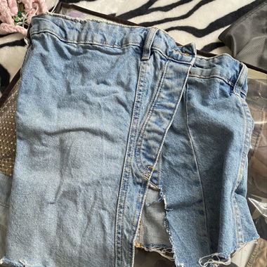 Denim top zara