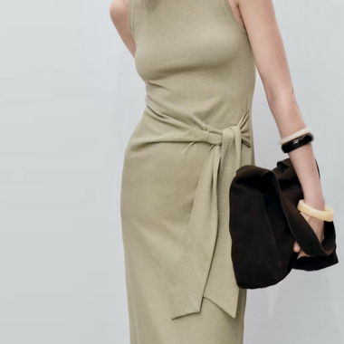 MNG Cream Dress