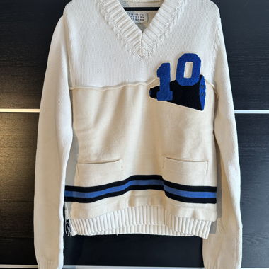 Maglione in maglia MM in crema