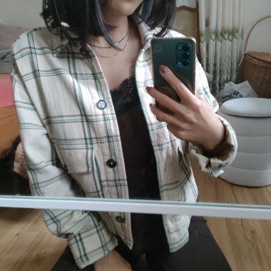 Veste beige à carreaux Marc o'Polo taille S