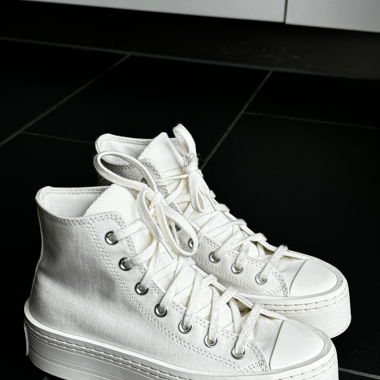Converse Sneaker Plattform, off white / weiss