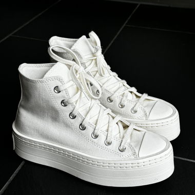 Converse Sneaker Plattform, off white / weiss