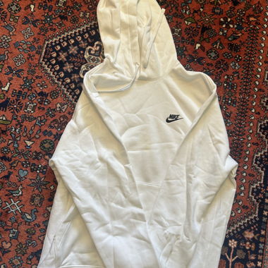 Felpa Nike con cappuccio bianca nuova