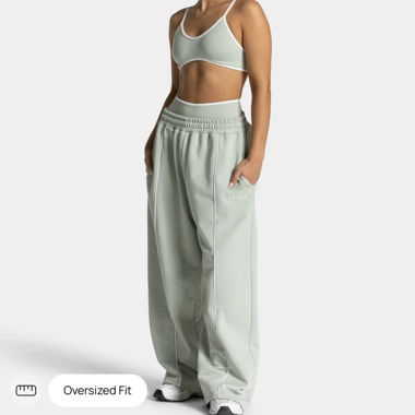 TEVEO pistachio Sweatpants Contrastline Jogger