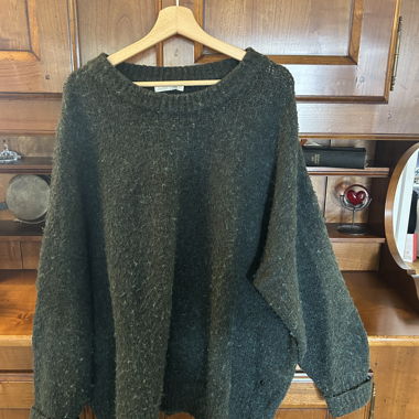 Dark Green Knit Sweater