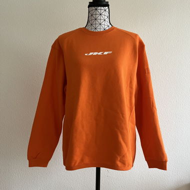 cozy orange sweater