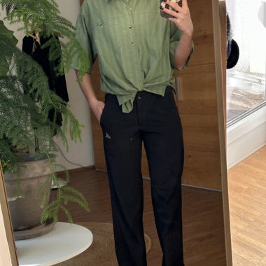 Green hiking shirt