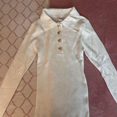 White top with heart buttons for sale