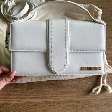 Sac blanc Jacquemus en cuir avec bandoulière