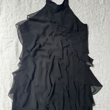 Black Ruffled Dress