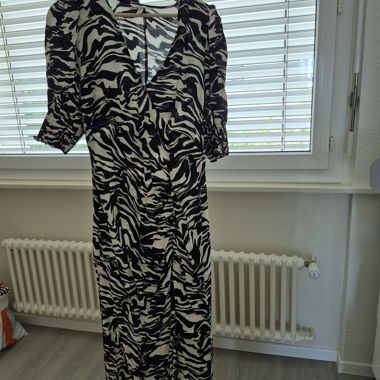 Robe zèbre moulante et fluide 