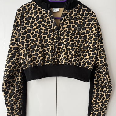 Puma leopard crop jacket